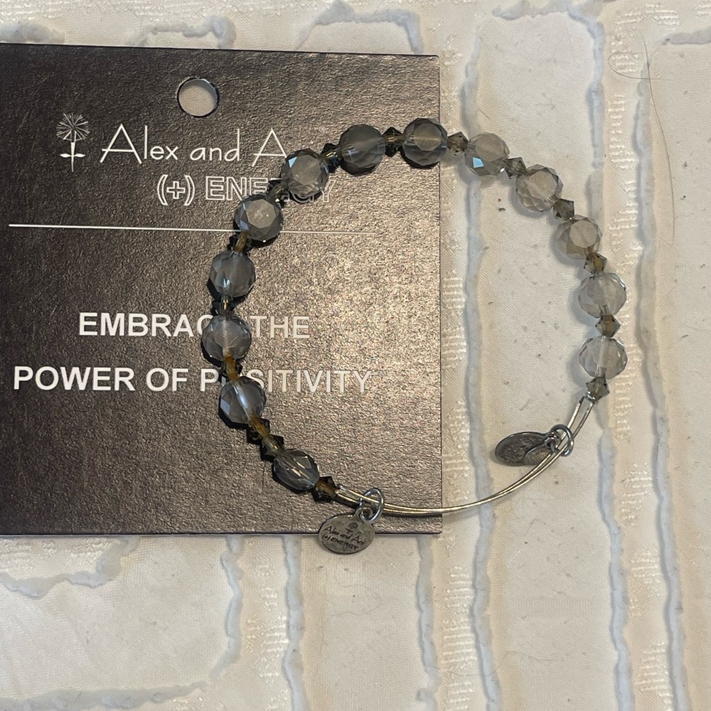 Alex and Ani 2 toned sparkle bracelet